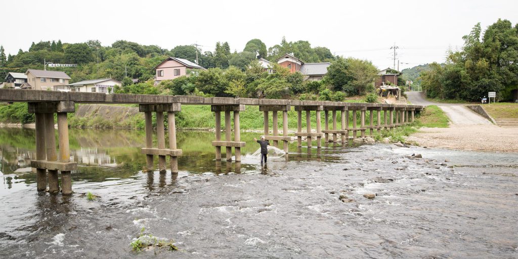 島田川沈下橋　旭橋