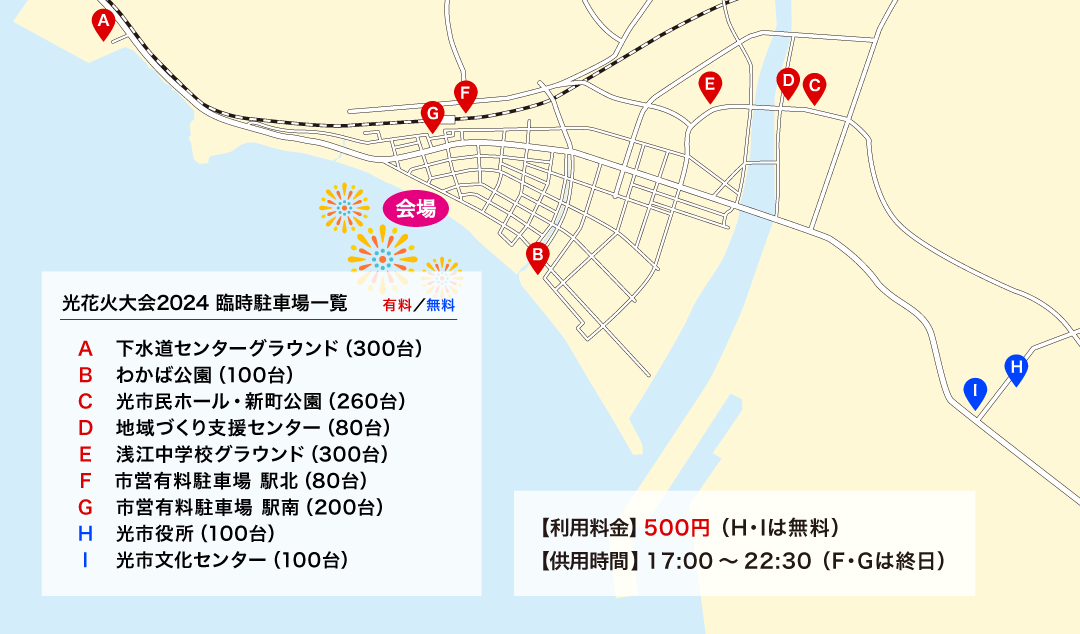 臨時駐車場マップ