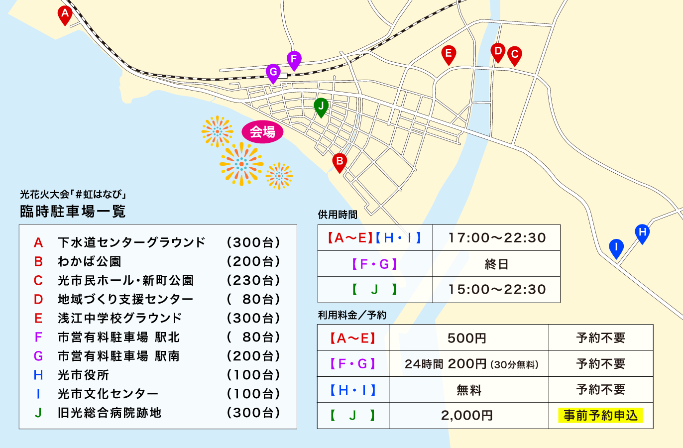 臨時駐車場マップ